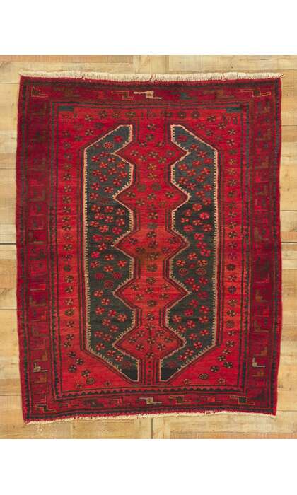 5 x 7 Vintage Persian Hamadan Rug 72109