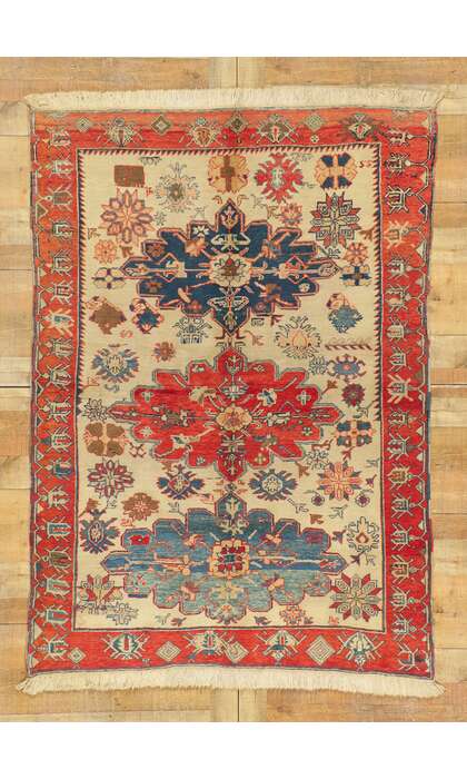 5 x 7 Vintage Turkish Oushak Rug 71996
