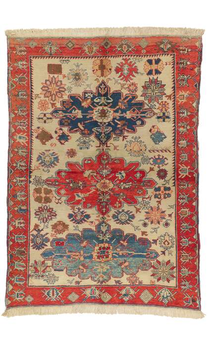 5 x 7 Vintage Turkish Oushak Rug 71996