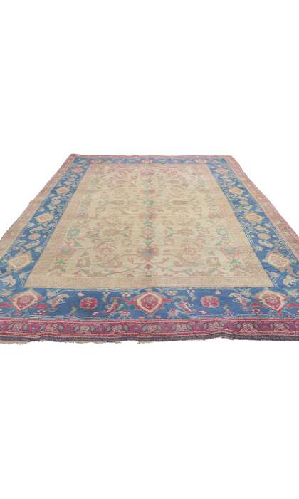 5 x 8 Antique Indian Agra Rug 73276