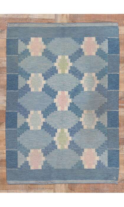 ​5 x 8 Ingegerd Silow Vintage Swedish Rollakan Rug 78499