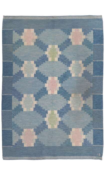 ​5 x 8 Ingegerd Silow Vintage Swedish Rollakan Rug 78499