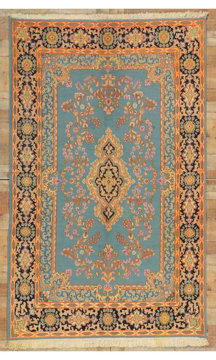 5 x 8 Vintage Persian Kerman Rug 77514