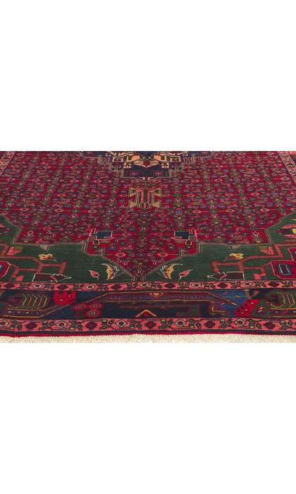 5 x 8 Vintage Persian Hamadan Rug 76126