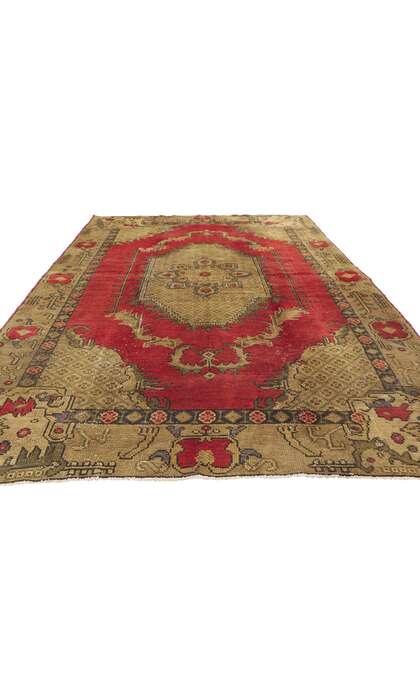 5 x 9 Vintage Turkish Oushak Rug 51810