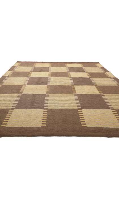 6 x 10 Carl Malmsten Vintage Swedish Rollakan Rug 78609