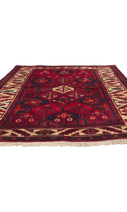 6 x 7 Vintage Persian Bakhtiari Rug 71284