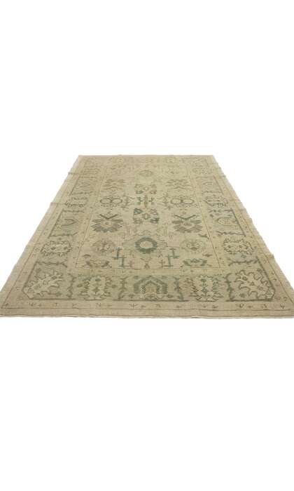 6 x 9 Earth-Tone Oushak Rug 51632
