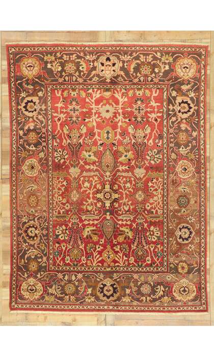 8 x 10 Vintage Indian Mahal Rug 76882