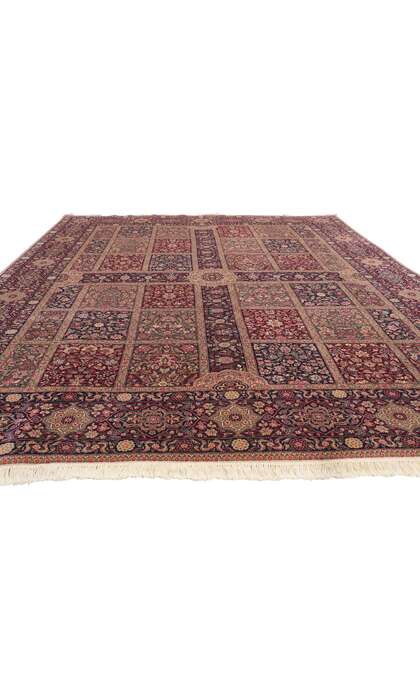 8 x 10 Vintage Pakistan Chaharbagh Rug 76846