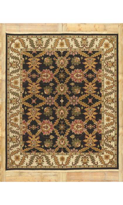 8 x 10 Vintage Indian Rug 74739