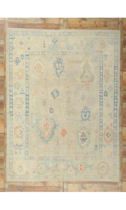 8 x 11 Colorful Oushak Rug 53802