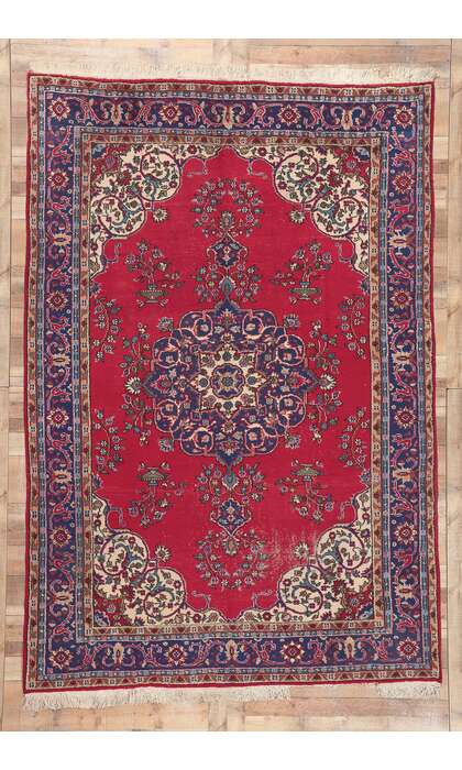 8 x 11 Vintage Turkish Sparta Rug 78140