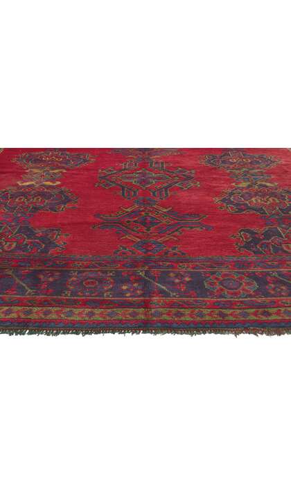 9 x 11 Antique Red Oushak Rug 78524