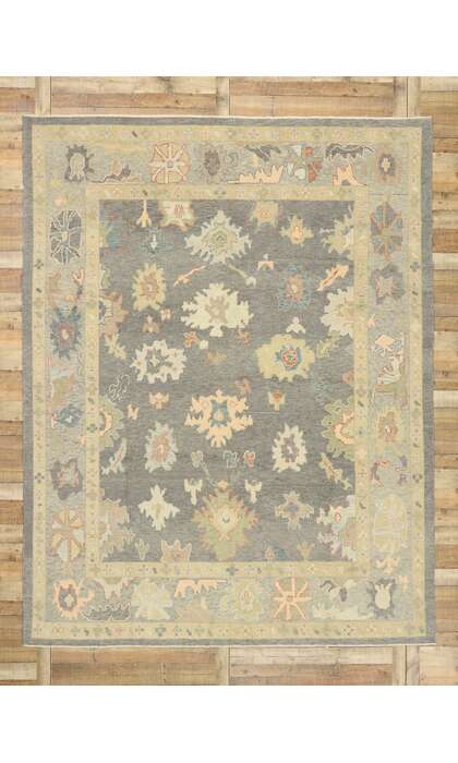 9 x 12 Colorful Oushak Rug 52944