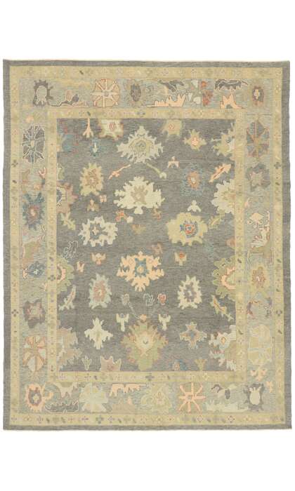 9 x 12 Colorful Oushak Rug 52944