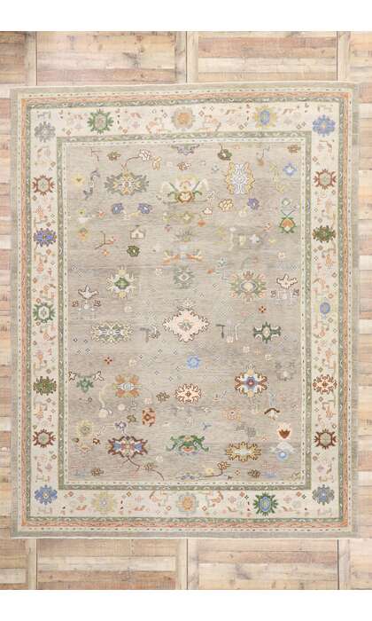 9 x 12 Colorful Oushak Rug 52238
