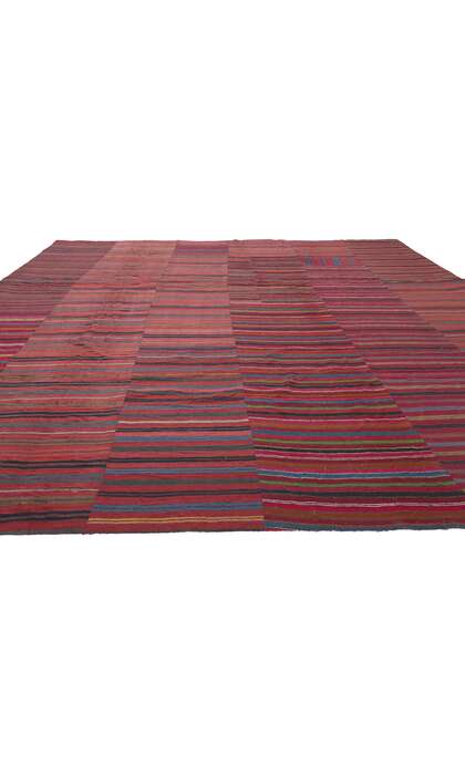 9 x 12 Rustic Striped Kilim Rug 60643
