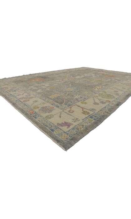 9 x 13 Colorful Oushak Rug 53606
