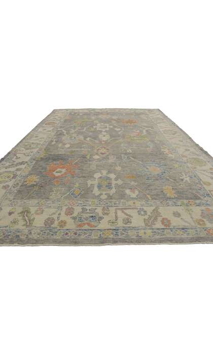 9 x 13 Colorful Oushak Rug 53606