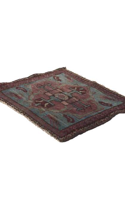 1 x 1 Antique Persian Malayer Rug 61257