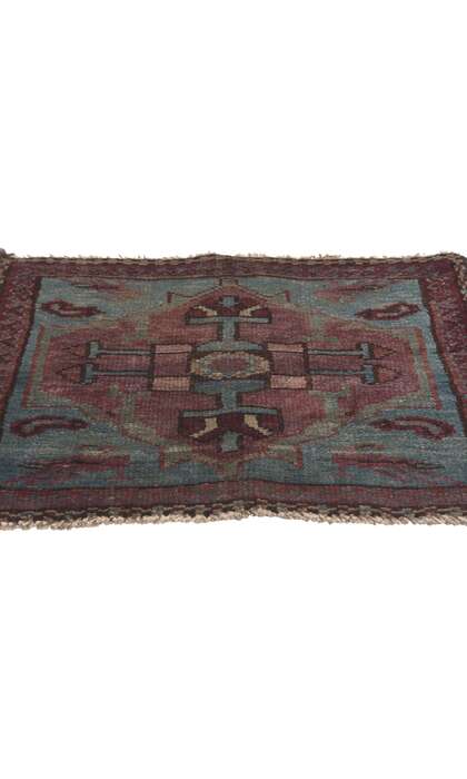 1 x 1 Antique Persian Malayer Rug 61257
