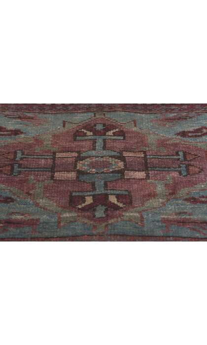 1 x 1 Antique Persian Malayer Rug 61257