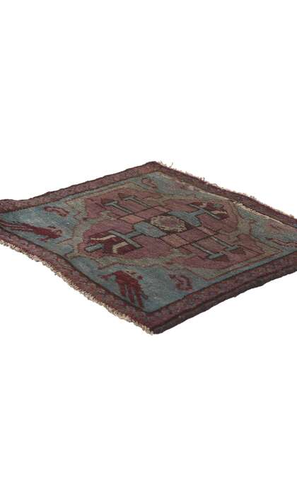 1 x 1 Antique Persian Malayer Rug 61256