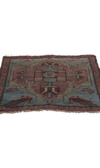 1 x 1 Antique Persian Malayer Rug 61256