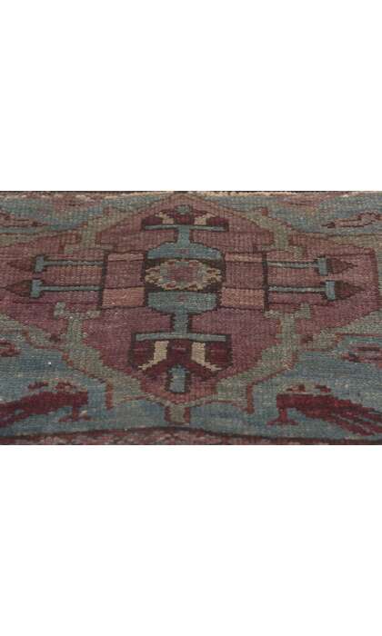 1 x 1 Antique Persian Malayer Rug 61256