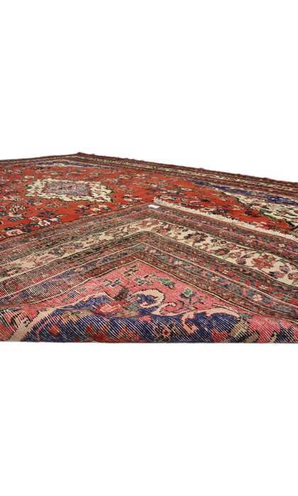 11 x 17 Vintage Persian Hamadan Rug 74944