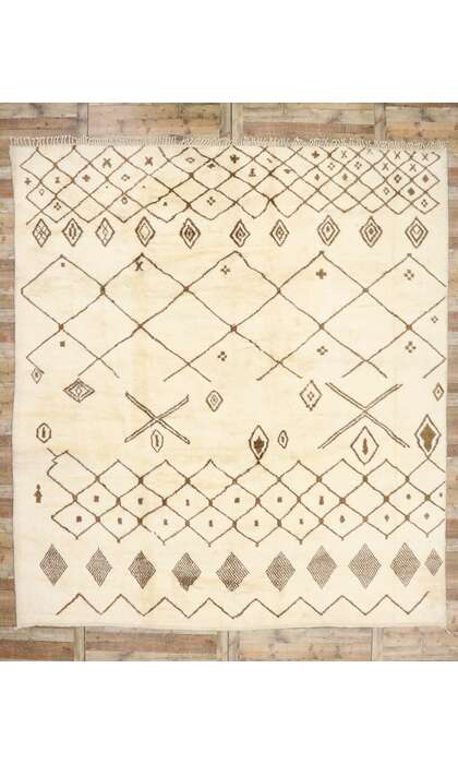 12 x 13 Large Neutral Moroccan Rug 21141
