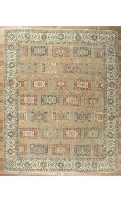 12 x 15 Distressed Modern Oushak Rug 30631