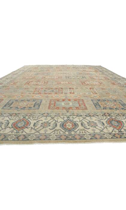 12 x 15 Distressed Modern Oushak Rug 30631