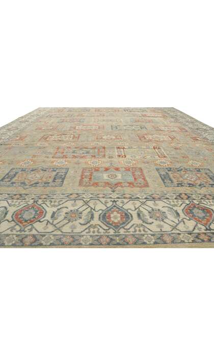 12 x 15 Distressed Modern Oushak Rug 3063112 x 15 Distressed Modern Oushak Rug 30631