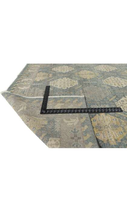 12 x 15 Distressed Modern Oushak Rug 30622