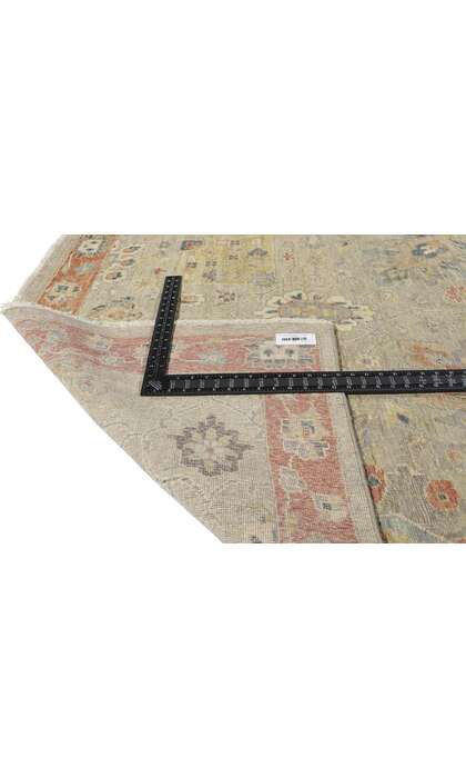 12 x 15 Distressed Modern Oushak Rug 30629