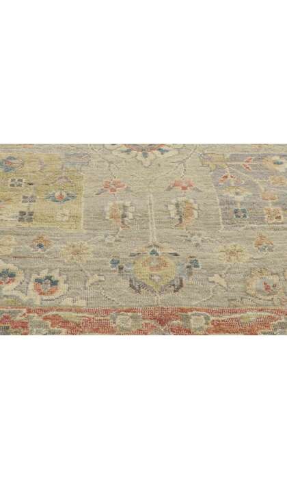12 x 15 Distressed Modern Oushak Rug 30629