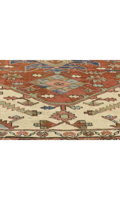14 x 19 Oversized Antique Persian Serapi Rug 72743