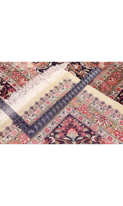 14 x 20 Vintage Persian Silk Qum Rug 72891