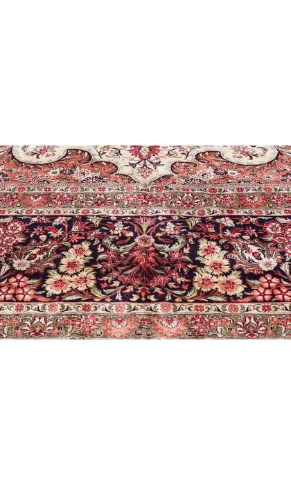14 x 20 Vintage Persian Silk Qum Rug 72891