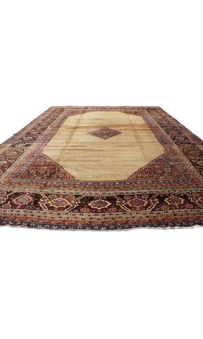 15 x 19 Oversized Antique Persian Bakshaish Rug 73055