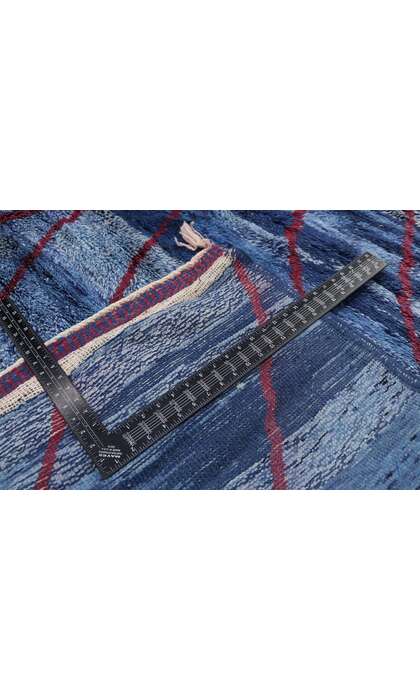 15 x 20 Modern Blue Beni Mrirt Moroccan Rug 21103