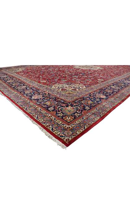 15 x 23 Oversized Antique Persian Kashan Rug 75650