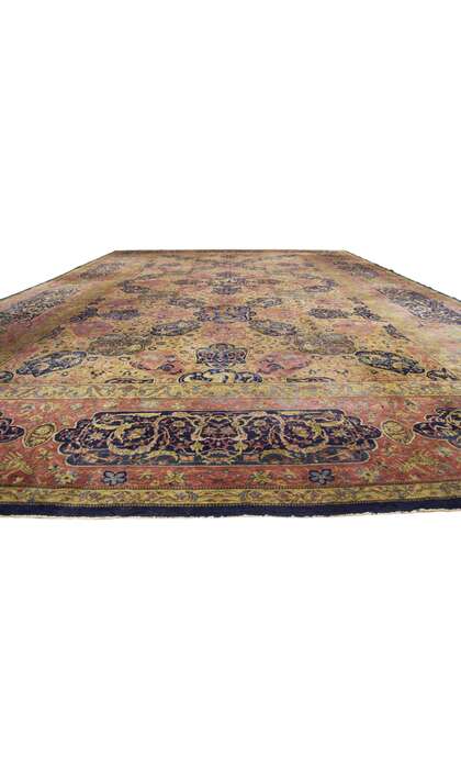 15 x 24 Antique Indian Agra Rug 77150