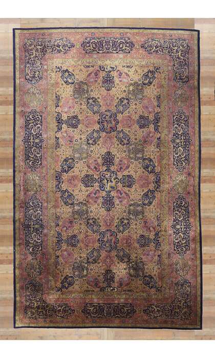 15 x 24 Antique Indian Agra Rug 77150