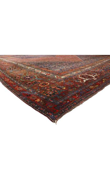 15 x 26 Oversized Antique Persian Bijar Rug 73125