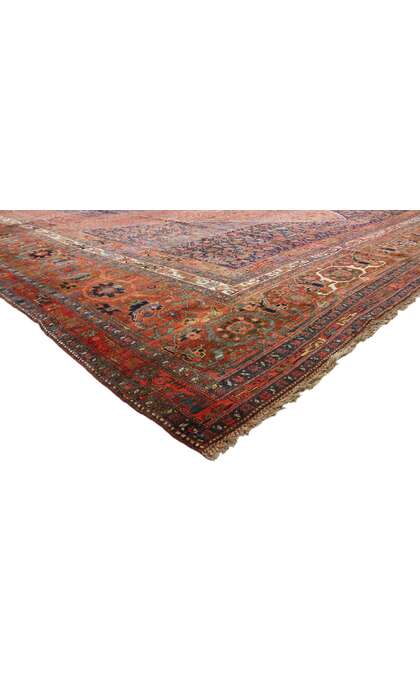 15 x 26 Oversized Antique Persian Bijar Rug 73125