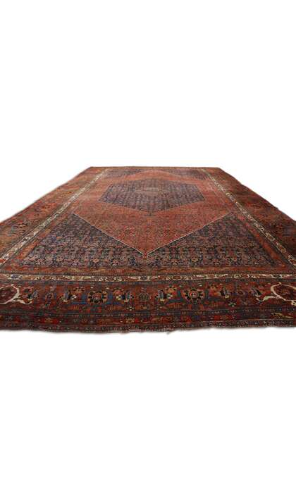 15 x 26 Oversized Antique Persian Bijar Rug 73125