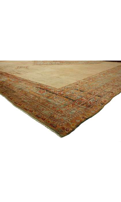 18 x 21 Oversized Antique Turkish Oushak Rug 73104